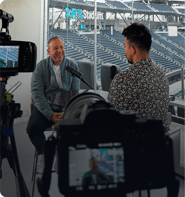 Beige Video Interviews - Landing Page